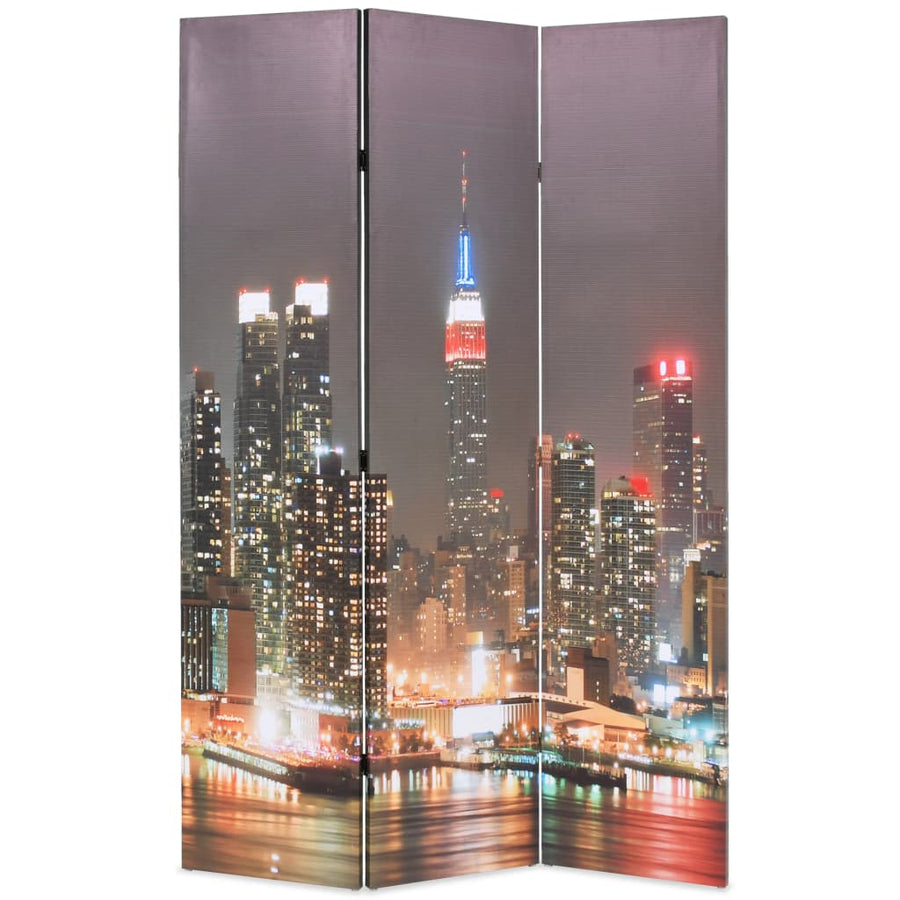 Folding Room Divider 120x180 cm New York by Night