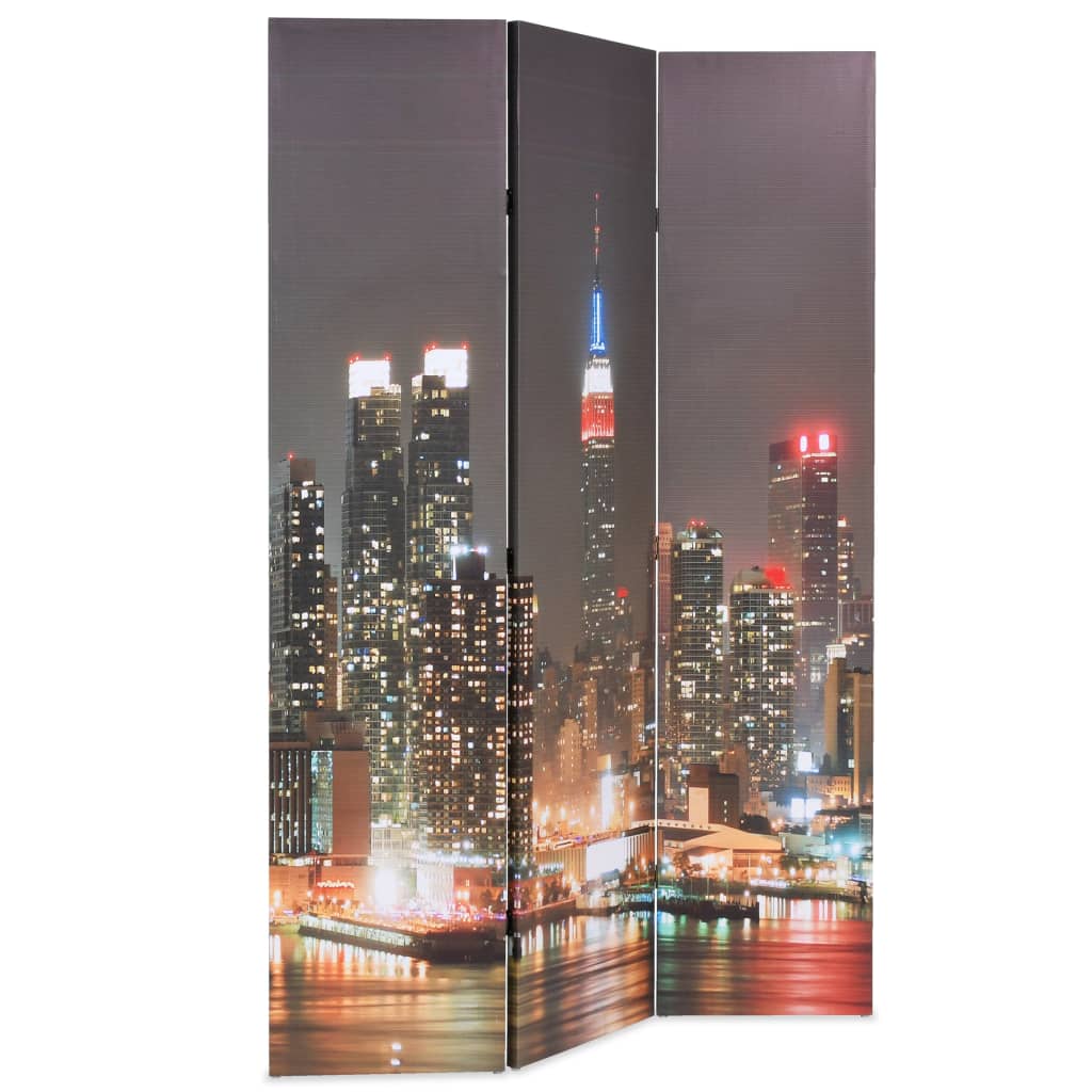 Folding Room Divider 120x180 cm New York by Night
