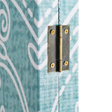 Folding Room Divider 120x180 cm Butterfly Blue - Side View