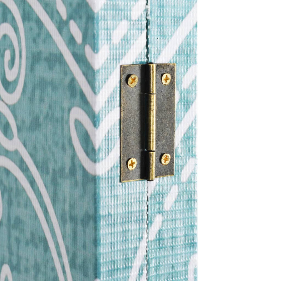 Folding Room Divider 160x180 cm Butterfly Blue