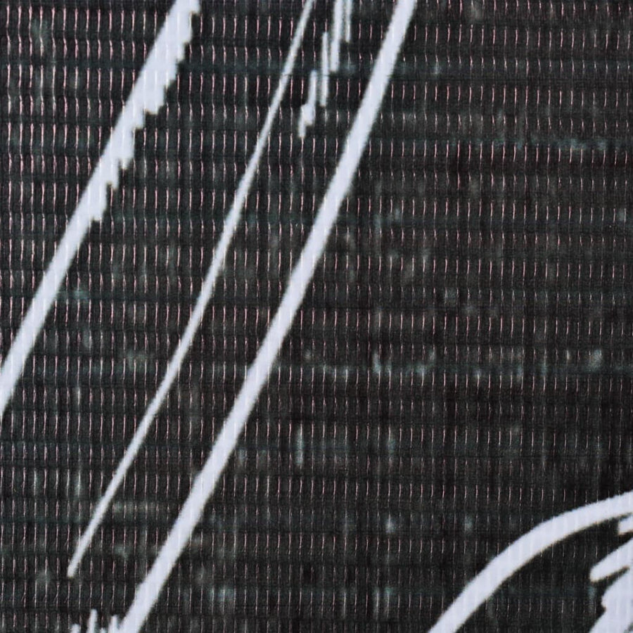 Folding Room Divider 228x170 cm Feathers Black and White