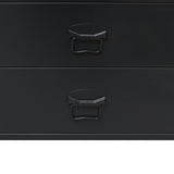 Chest of Drawers Metal Industrial Style 78x40x93 cm Black