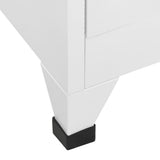 Locker Cabinet with 18 Compartments Metal 90x40x180 cm - Rear View