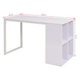 Writing Desk 120x60x75 cm White - Close-Up Angle