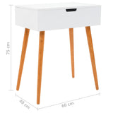 Dressing Table with Mirror MDF 60x40x75 cm - Extra Image
