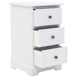 Bedside Cabinet MDF and Pinewood 35x32x59 cm - Top-Down View