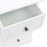 Bedside Cabinet MDF and Pinewood 35x32x59 cm - Low Angle