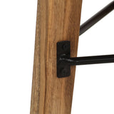 Bar Chairs 2 pcs Solid Acacia Wood - Close-Up Angle