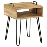 Bedside Table Solid Mango Wood 40x34x47 cm - Extra Image