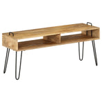 TV Stand Solid Mango Wood 110x35x45 cm