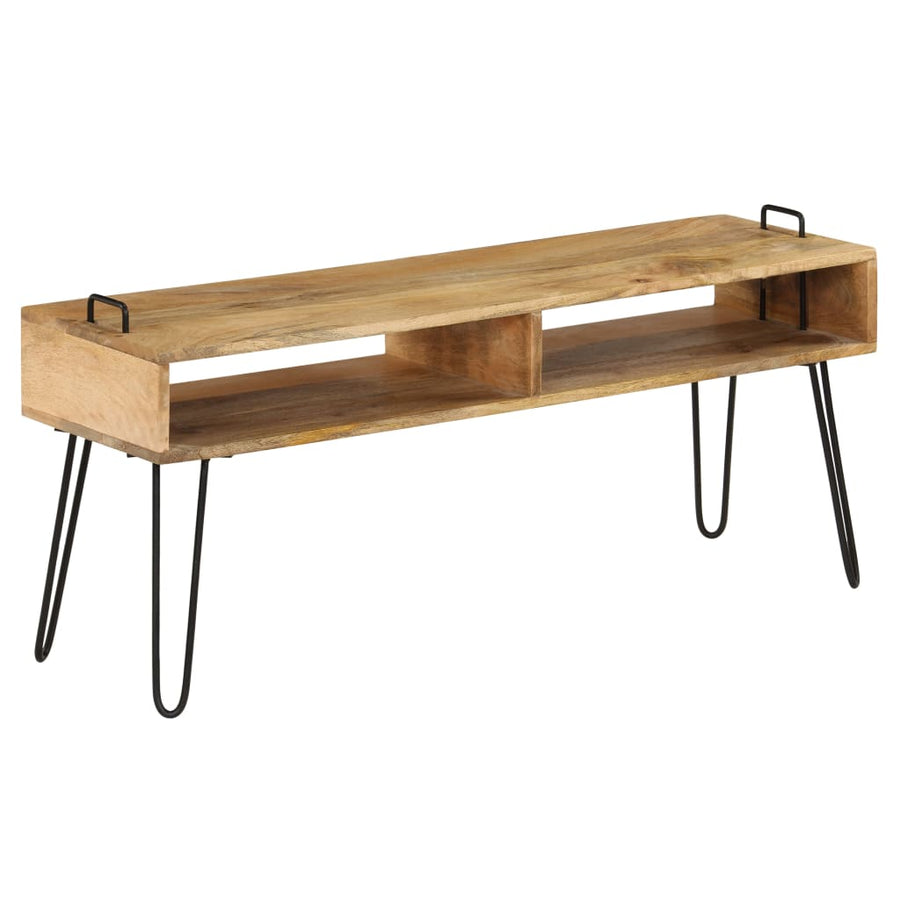 TV Stand Solid Mango Wood 110x35x45 cm