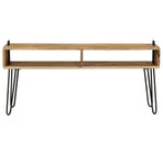 TV Stand Solid Mango Wood 110x35x45 cm