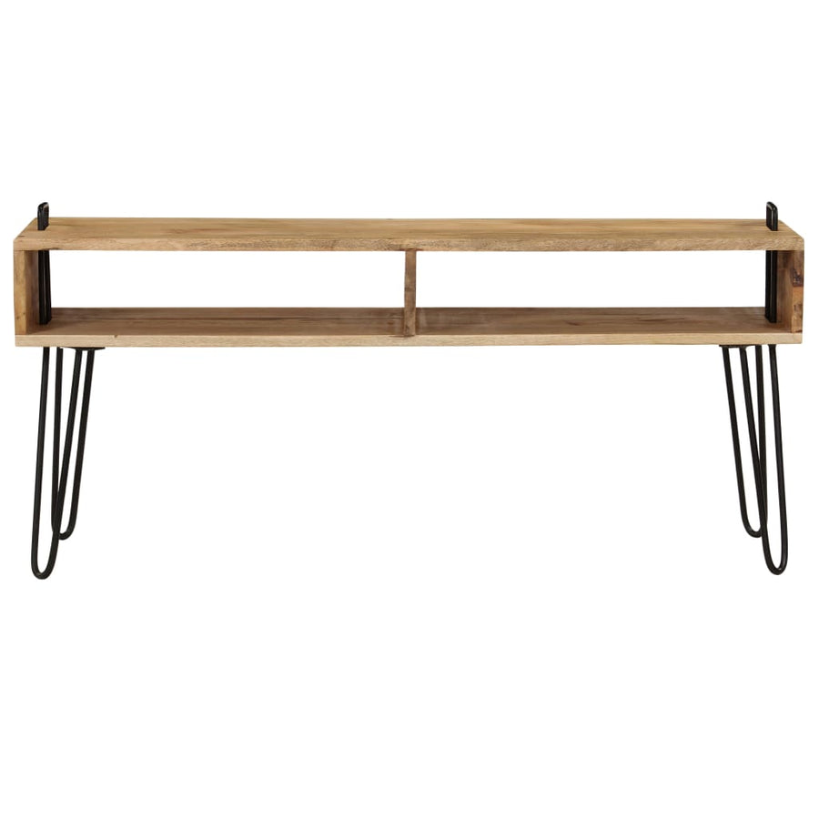 TV Stand Solid Mango Wood 110x35x45 cm