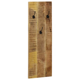 Wall-mounted Coat Racks 2 pcs Solid Mango Wood 36x110x3 cm - Low Angle