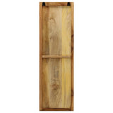 Wall-mounted Coat Racks 2 pcs Solid Mango Wood 36x110x3 cm - Top-Down View