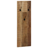 Wall-mounted Coat Racks 2 pcs Solid Mango Wood 36x110x3 cm - Extra Image