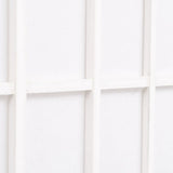 Folding 4-Panel Room Divider Japanese Style 160x170 cm White