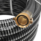 Suction Hose with Brass Connectors 4 m 25 mm Black - Side View