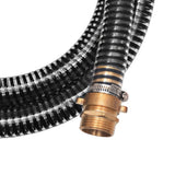 Suction Hose with Brass Connectors 4 m 25 mm Black
