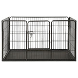 Puppy Playpen Steel 123x77.5x74.5 cm - Front View