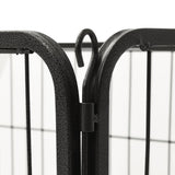 Puppy Playpen Steel 123x77.5x74.5 cm - Rear View