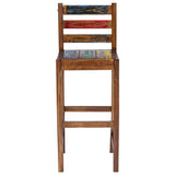 Bar Stools 2 pcs Solid Reclaimed Wood