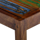 Bar Stools 2 pcs Solid Reclaimed Wood