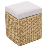 Bench with 2 Ottomans Seagrass Grey - Extra Image
