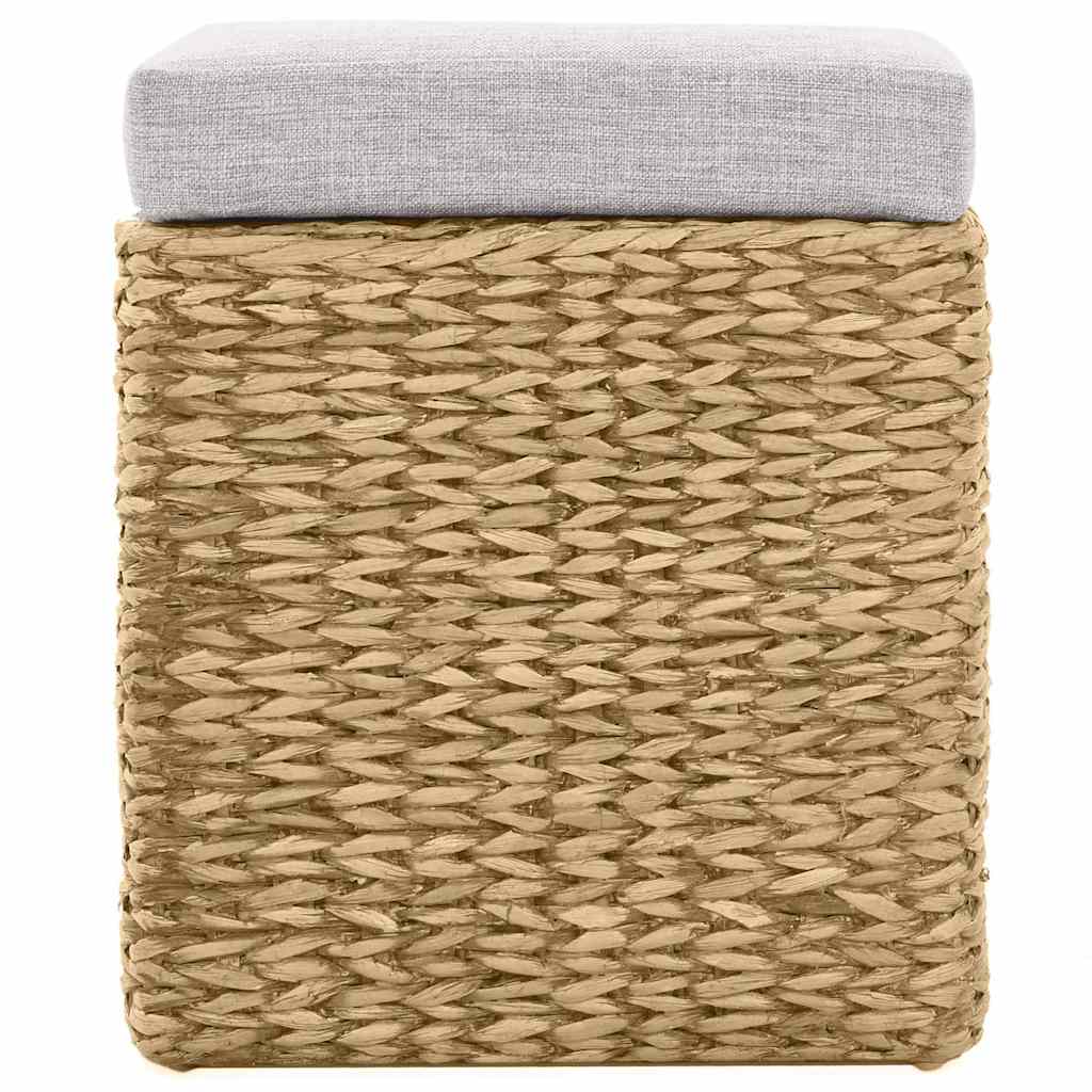 Bench with 2 Ottomans Seagrass Grey