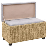 Bench Set 2 Pieces Seagrass Grey - Rear View