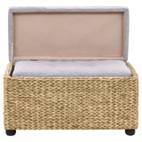 Bench Set 2 Pieces Seagrass Grey - Close-Up Angle
