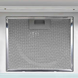 Wall Mounted Range Hood Stainless Steel 756 m³/h 60 cm White - Rear View