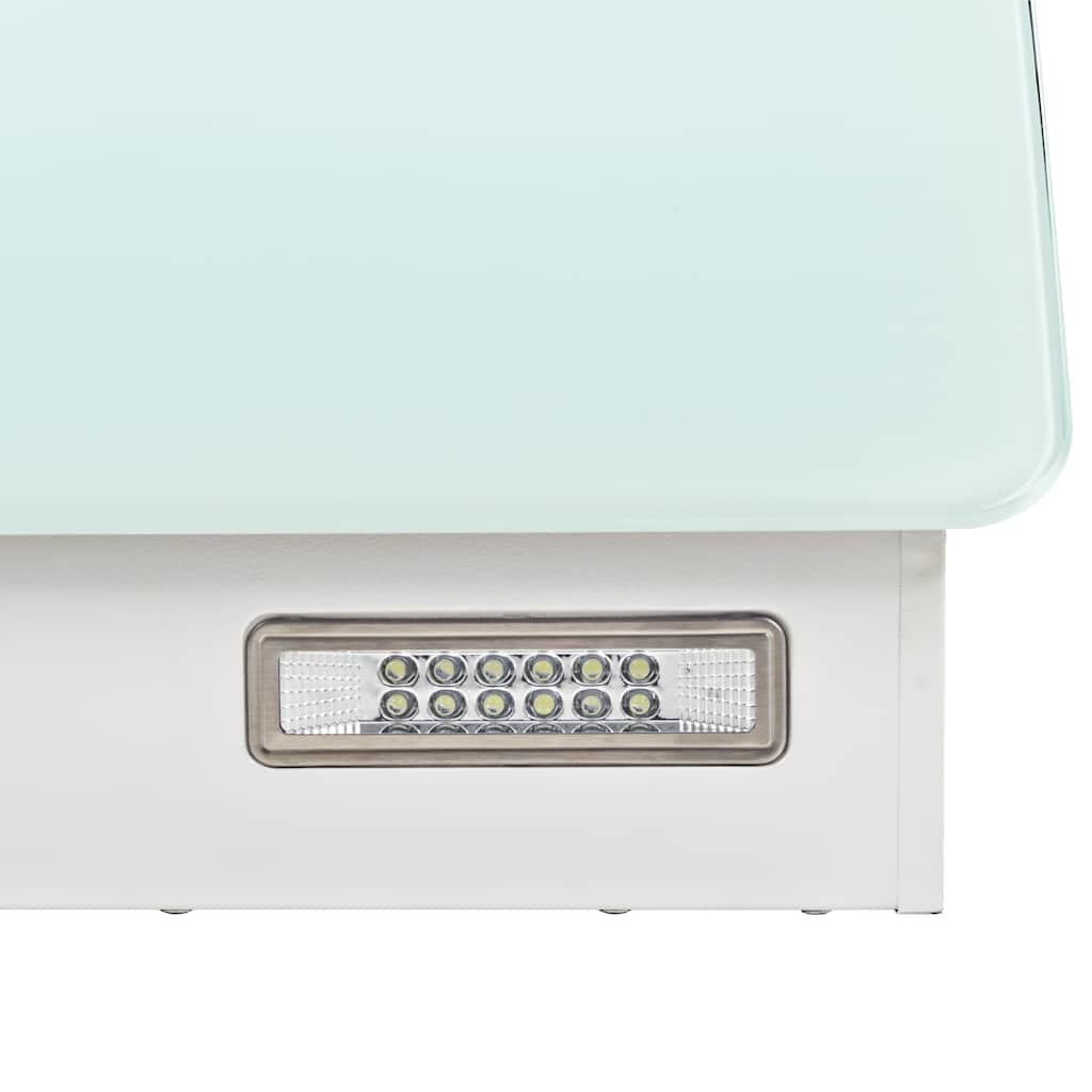 Wall Mounted Range Hood Stainless Steel 756 m³/h 60 cm White
