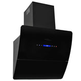 Wall Mounted Range Hood Stainless Steel 756 m?/h 60 cm Black