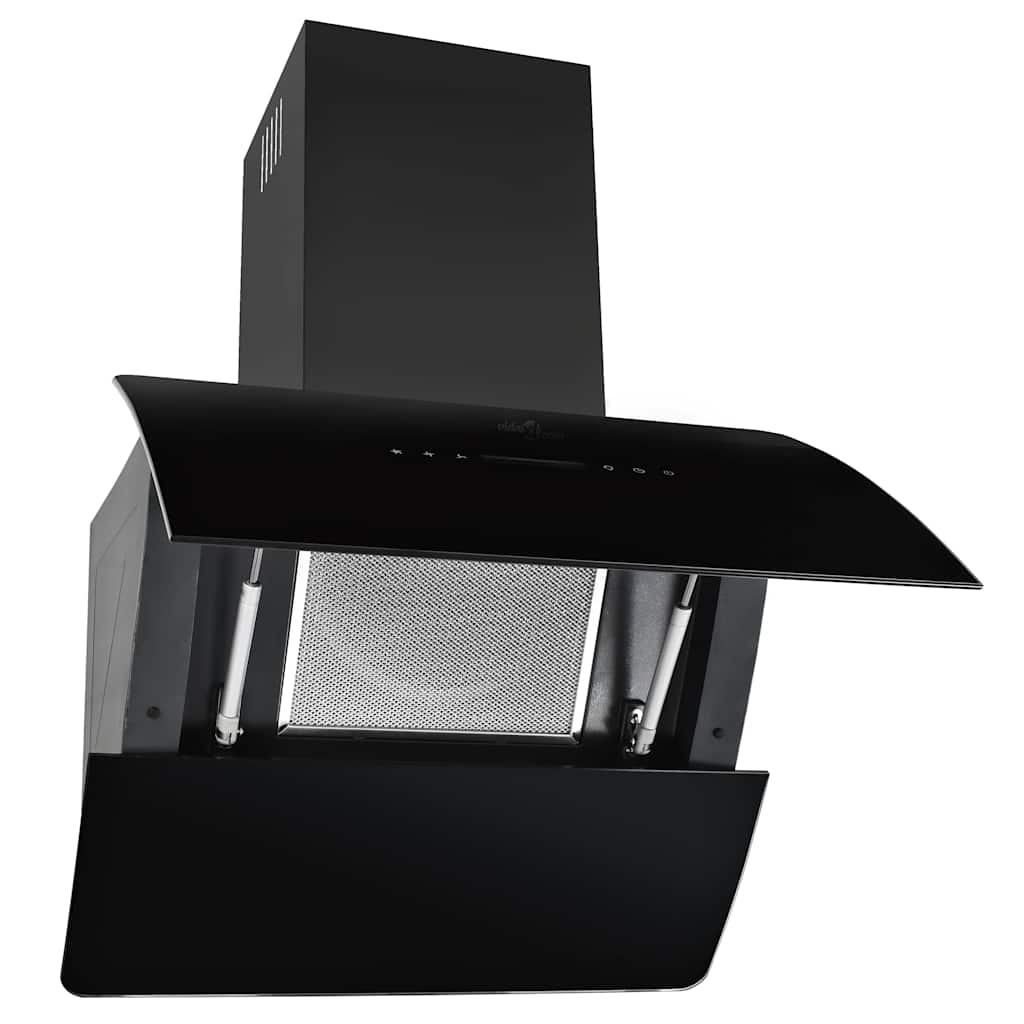Wall Mounted Range Hood Stainless Steel 756 m?/h 60 cm Black