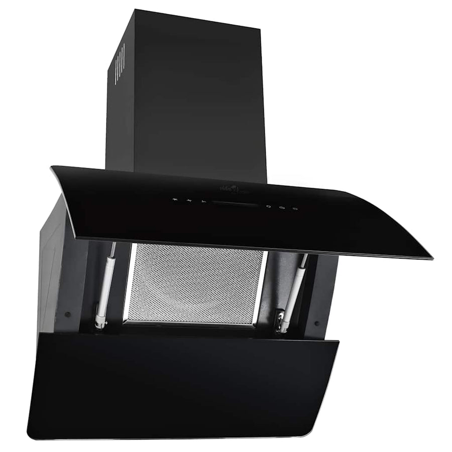 Wall Mounted Range Hood Stainless Steel 756 m?/h 60 cm Black