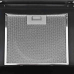 Wall Mounted Range Hood Stainless Steel 756 m?/h 60 cm Black