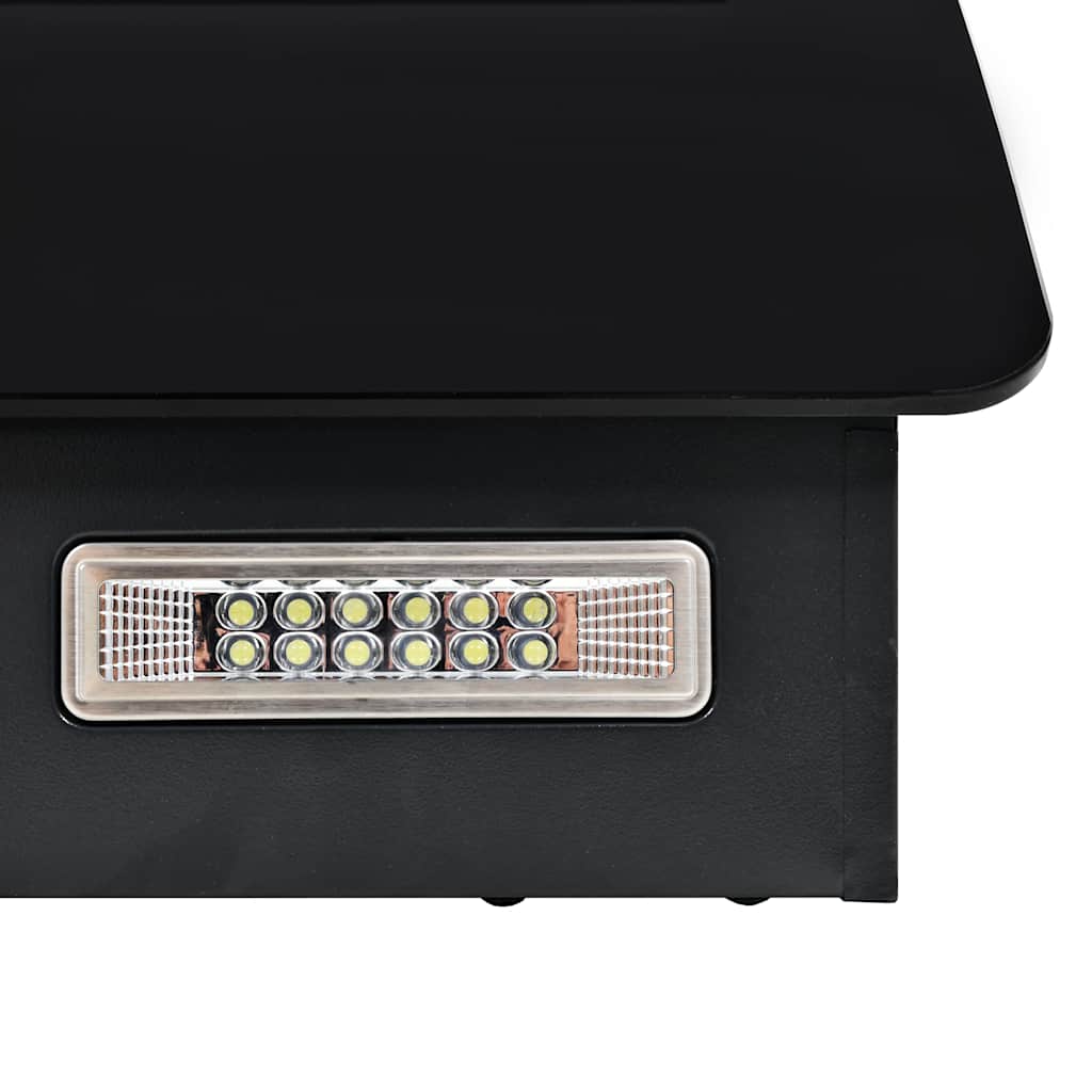 Wall Mounted Range Hood Stainless Steel 756 m?/h 60 cm Black