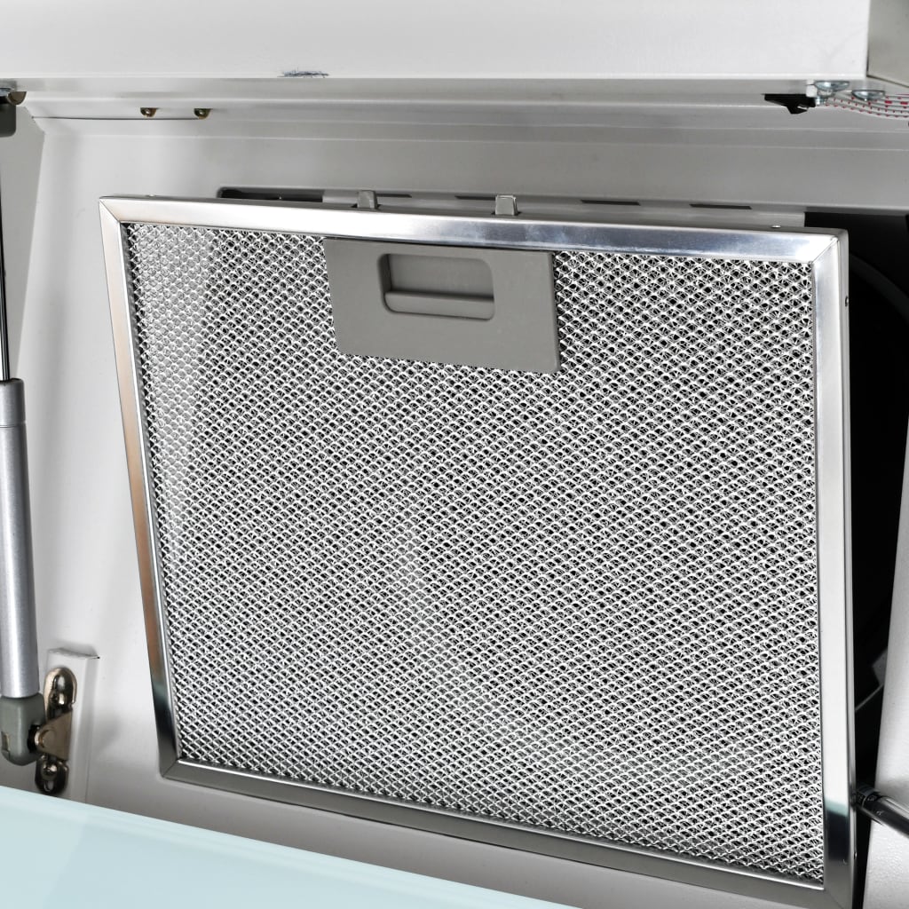 Wall Mounted Range Hood Stainless Steel 756 m?/h 90 cm White