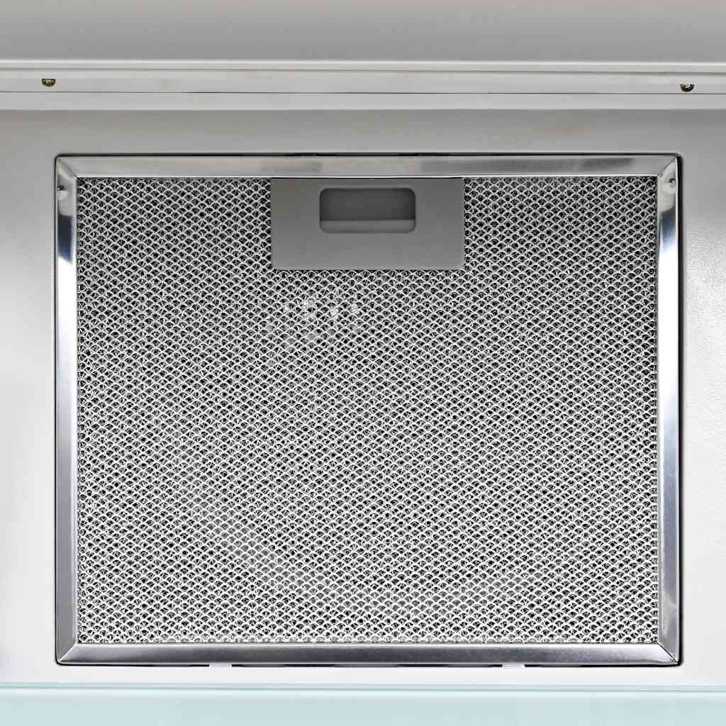 Wall Mounted Range Hood Stainless Steel 756 m?/h 90 cm White