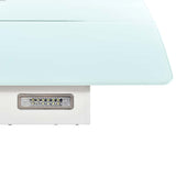 Wall Mounted Range Hood Stainless Steel 756 m?/h 90 cm White - Close-Up Angle