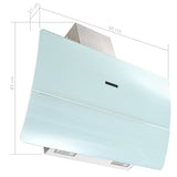 Wall Mounted Range Hood Stainless Steel 756 m?/h 90 cm White