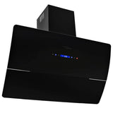 Wall Mounted Range Hood Stainless Steel 756 m?/h 90 cm Black