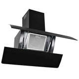Wall Mounted Range Hood Stainless Steel 756 m?/h 90 cm Black