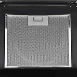 Wall Mounted Range Hood Stainless Steel 756 m³/h 90 cm Black - 45-Degree Angle