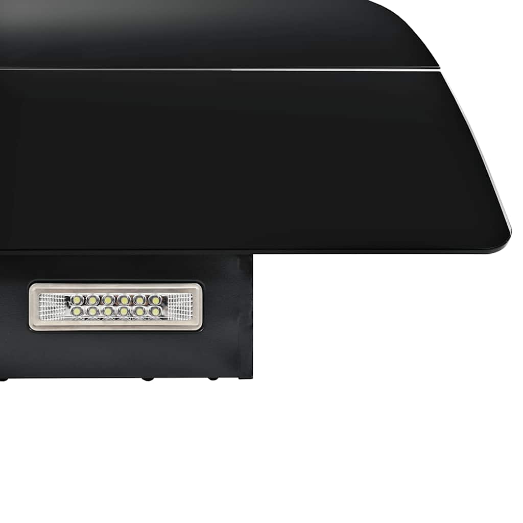 Wall Mounted Range Hood Stainless Steel 756 m?/h 90 cm Black