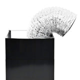 Wall Mounted Range Hood Stainless Steel 756 m³/h 90 cm Black - Low Angle