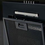 Wall Mounted Range Hood Stainless Steel 756 m³/h 60 cm Black - Rear View