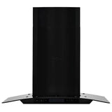 Wall Mounted Range Hood Stainless Steel 756 m³/h 60 cm Black