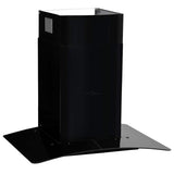 Wall Mounted Range Hood Stainless Steel 756 m³/h 60 cm Black - Side View